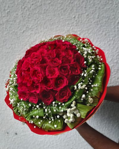 The Oasis of Roses Bouquet - Approx. 50 Roses