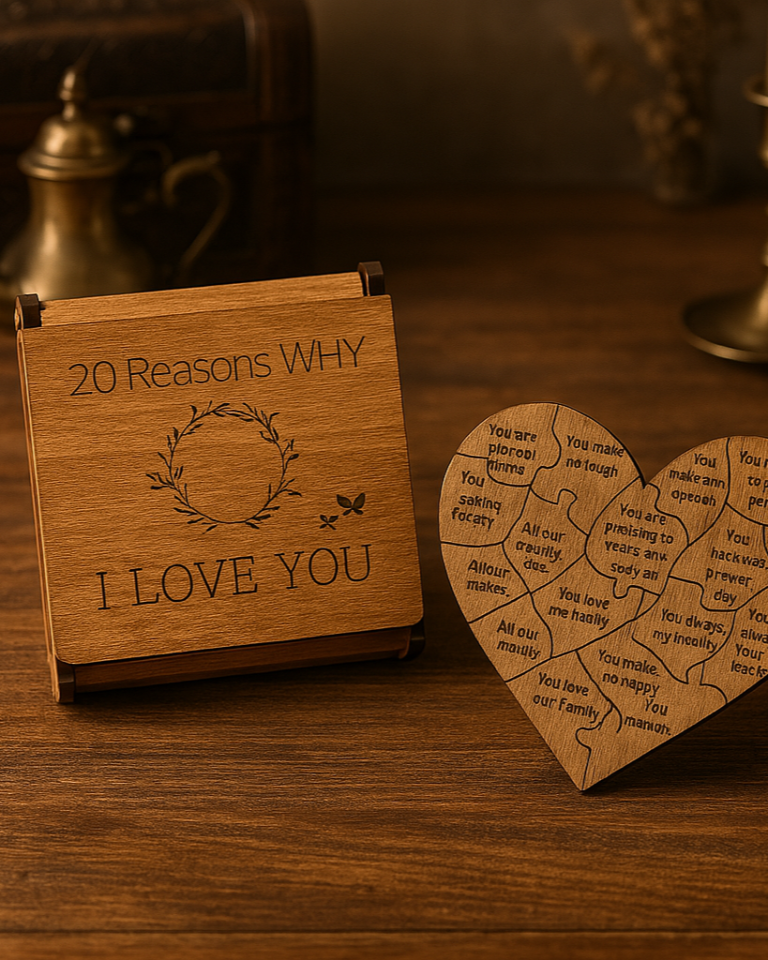 1pc Wooden Heart-Shaped Puzzle Box2