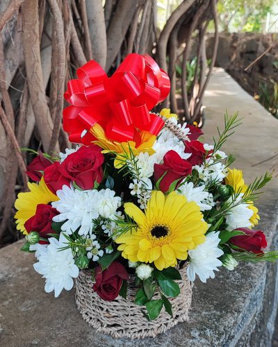 Warm Thoughts Basket - Sympathy or Get Well Soon Bouquet
