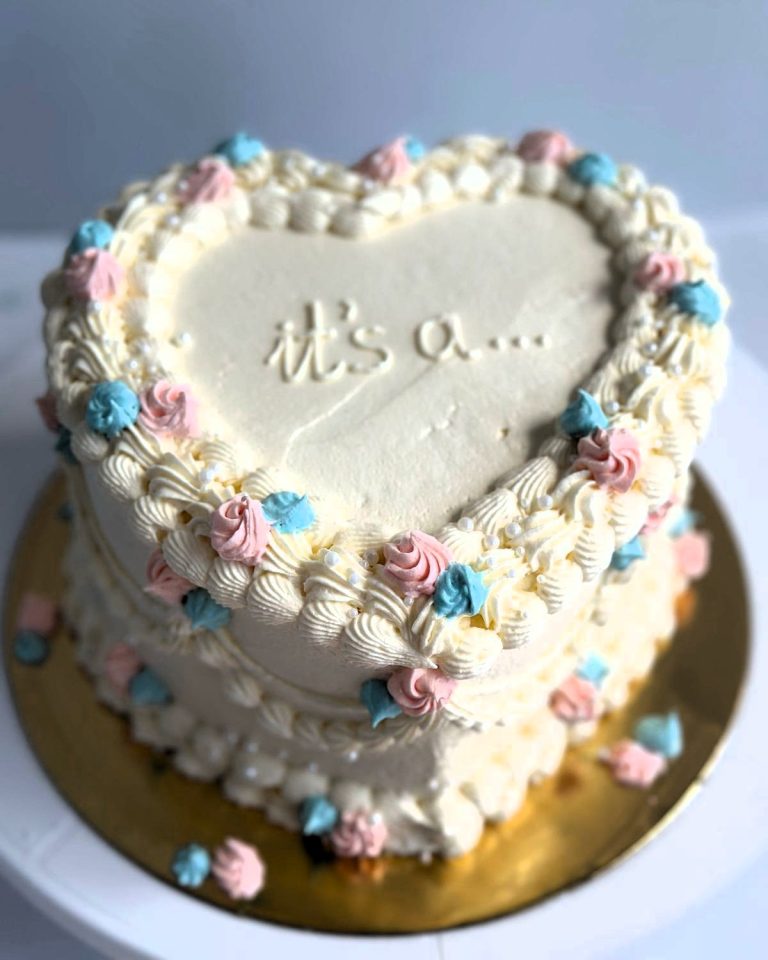 Sweet Surprise Heart Shape Celebration Cake
