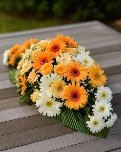 Sunlit Harmony Mix Flowers Center Table Bouquet