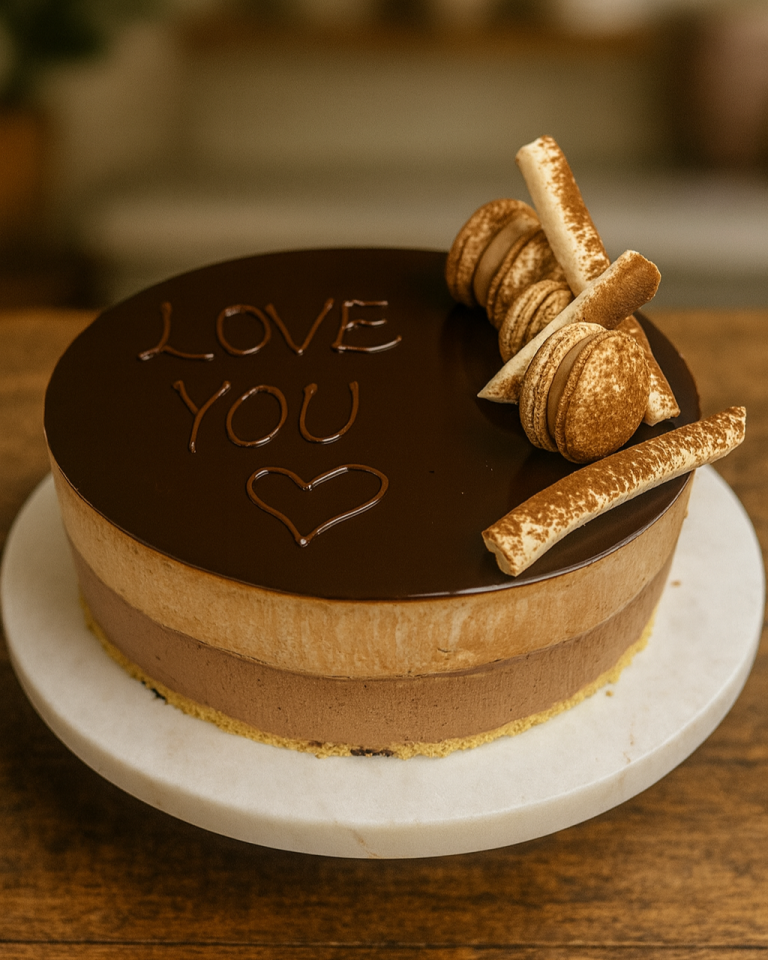 Love You Bavarois Delight Cake